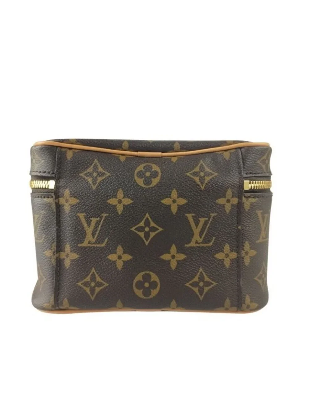 Louis Vuitton Handbag Nice Mini Brown Monogram Vanity Bag Gold